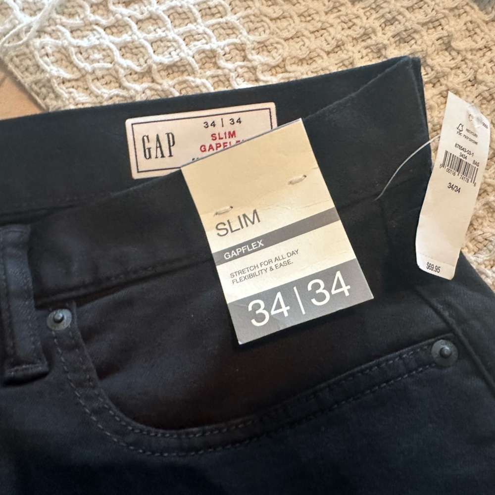 NWT GAP MENS BLACK JEANS